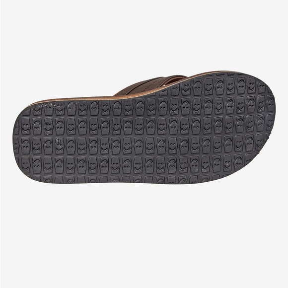 COPY - Sanuk Men’s Brown Flip Flops - Picture 3 of 6
